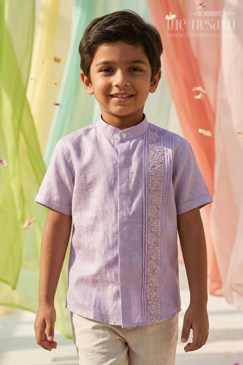 Boys Silk Shirt for Weddings and Cultural Events