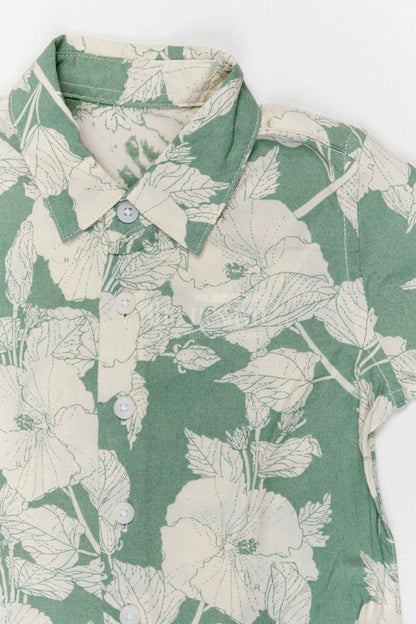 The Nesavu Boys Casual Set Boys Summer Co Ord Set for Vacations and Weekend Wear Nesavu Nesavu Boys Summer Cotton Co Ord Set With Digital Print For Vacations Casual Wear And Playtime