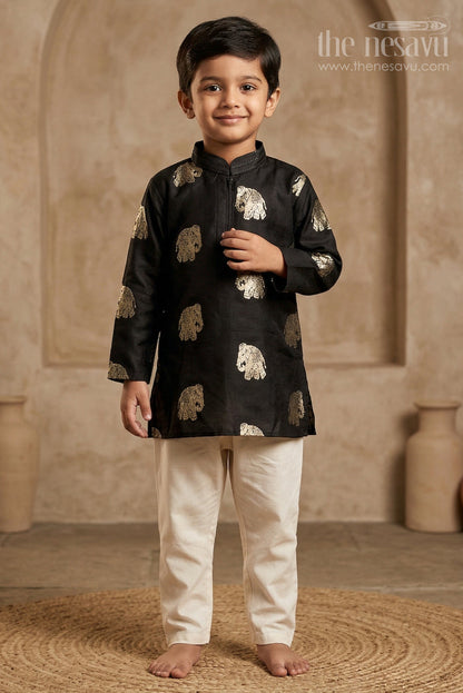 Boys Traditional Kurta Set for Weddings and Festive Occasions