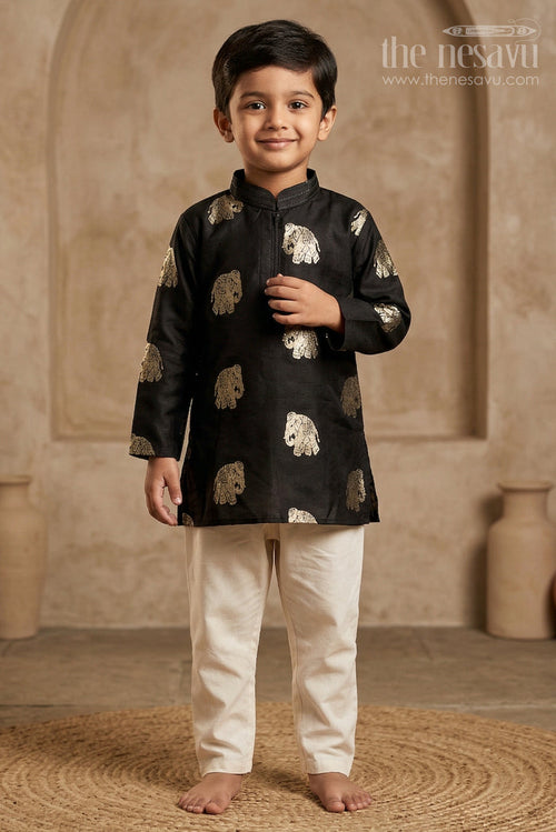 Boys Traditional Kurta Set for Weddings and Festive Occasions