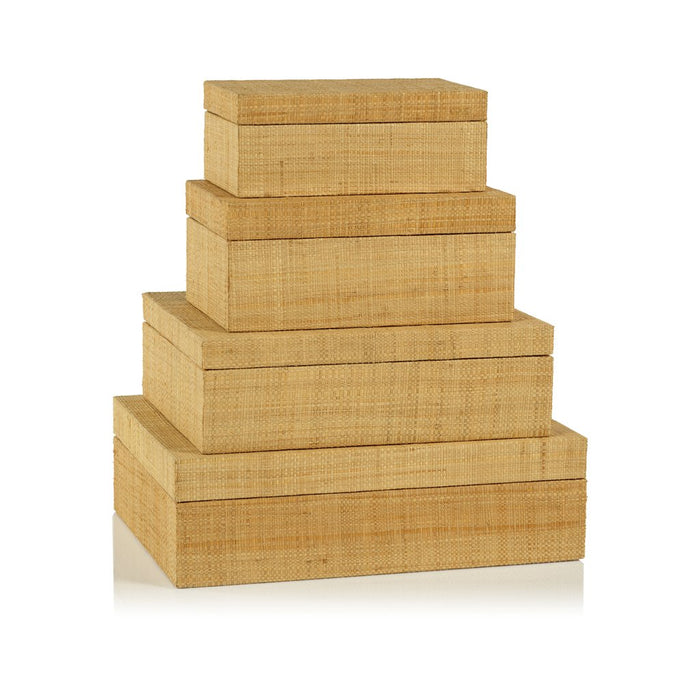Bungalow Grasscloth Box - Boxes by Carlyle Avenue