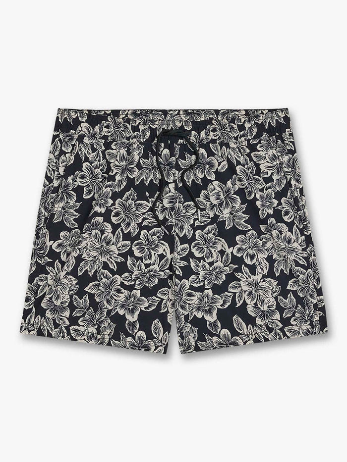 Bungalow Trunk - Black Hibiscus