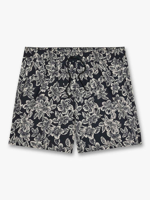 Bungalow Trunk - Black Hibiscus