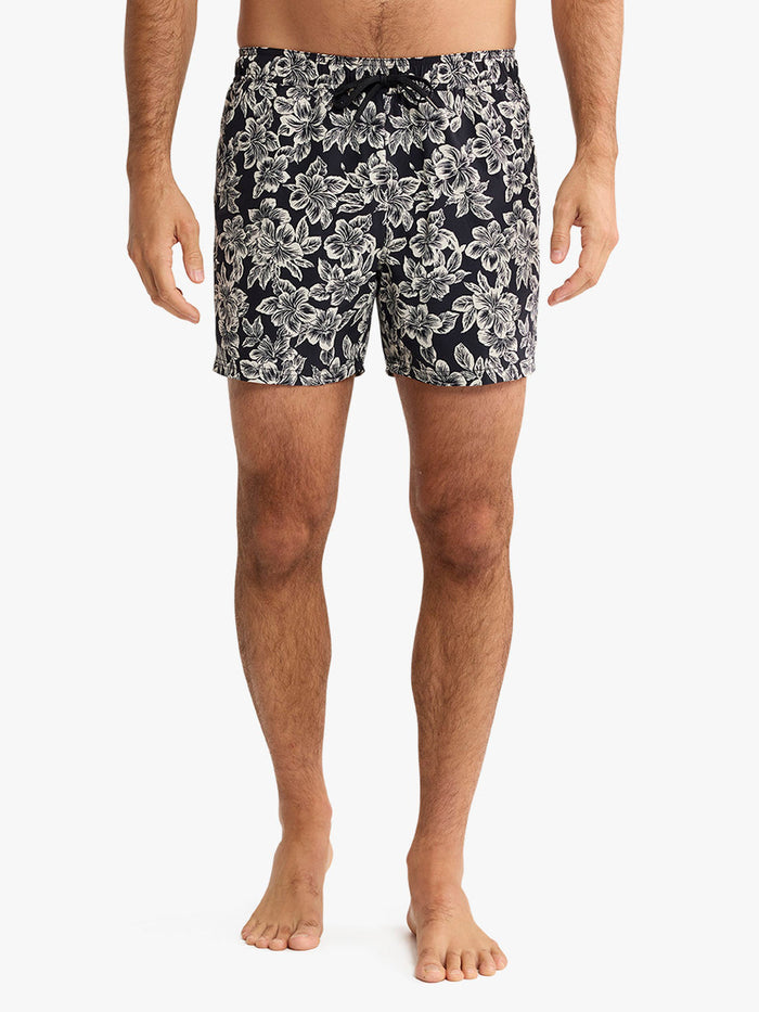 Bungalow Trunk - Black Hibiscus