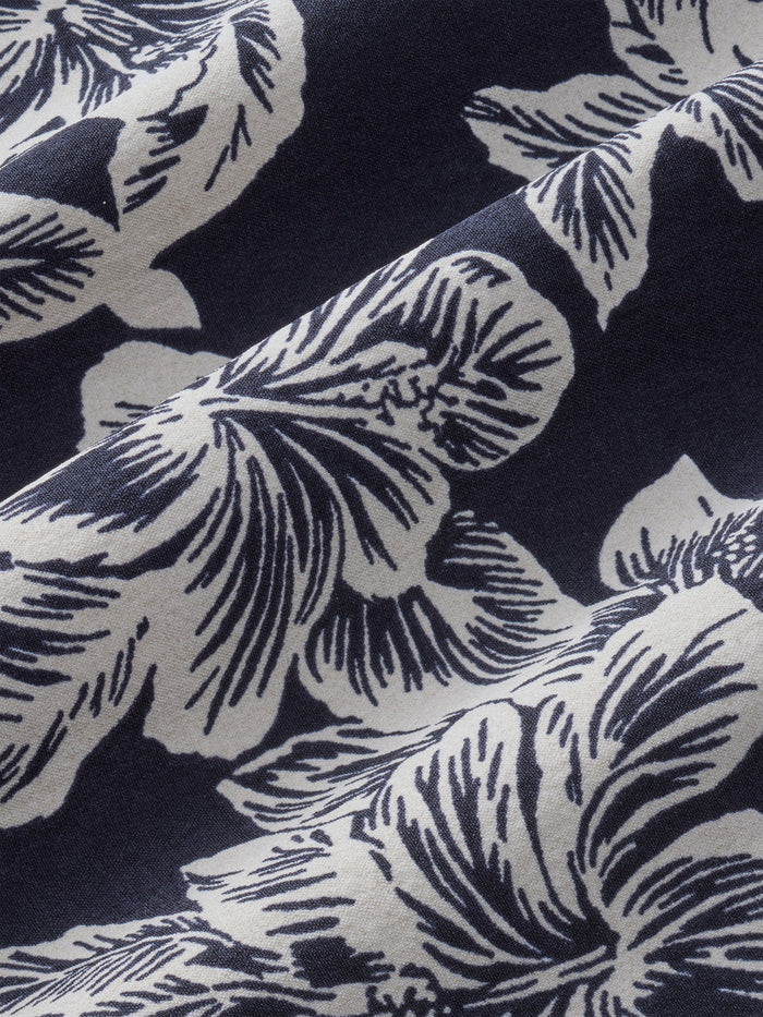 Bungalow Trunk - Black Hibiscus