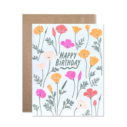 California Poppies HBD Card