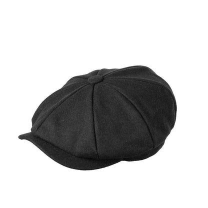Carlyle Felt Newsboy Cap | Modern Peaky Panel Shape