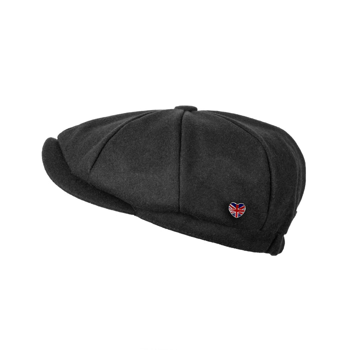 Carlyle Felt Newsboy Cap | Modern Peaky Panel Shape