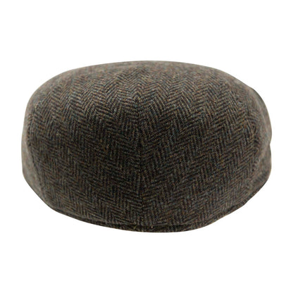 Carlyle Heath Jumbo Herringbone Flat Cap