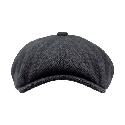 Carlyle Heath Jumbo Herringbone Newsboy Cap