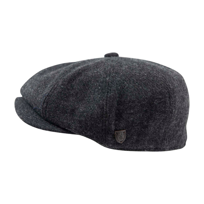 Carlyle Heath Plain Wool Mix Newsboy Cap