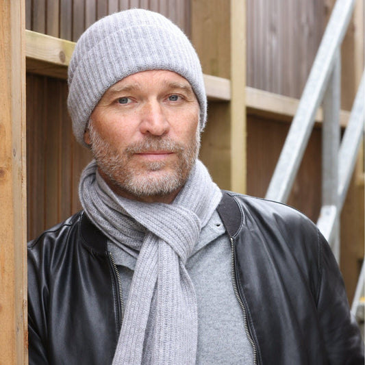 Cashmere Rib Beanies