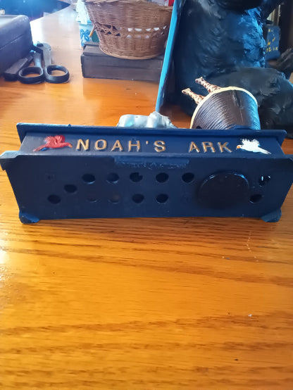 Cast Iron mechanical Noah's Ark  Bank