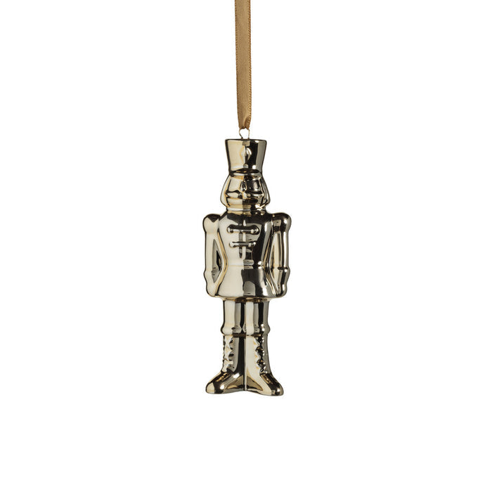 Ceramic Nutcracker Ornament - Gold - Set of 12 - Ornaments by Carlyle Avenue