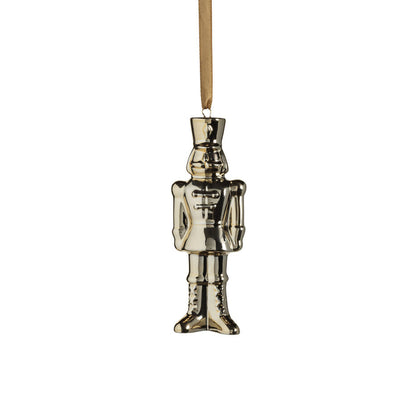 Ceramic Nutcracker Ornament - Gold - Set of 12 - Ornaments by Carlyle Avenue