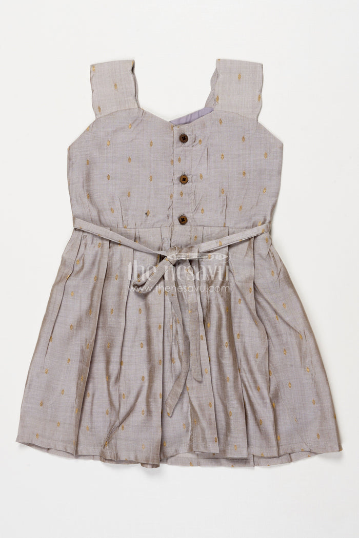 The Nesavu Girls Chanderi Frock Chanderi Frock for Toddler Girls for School Ethnic Day and Family Events Nesavu Nesavu chanderi frock for toddler girls perfect for school ethnic day and cultural events