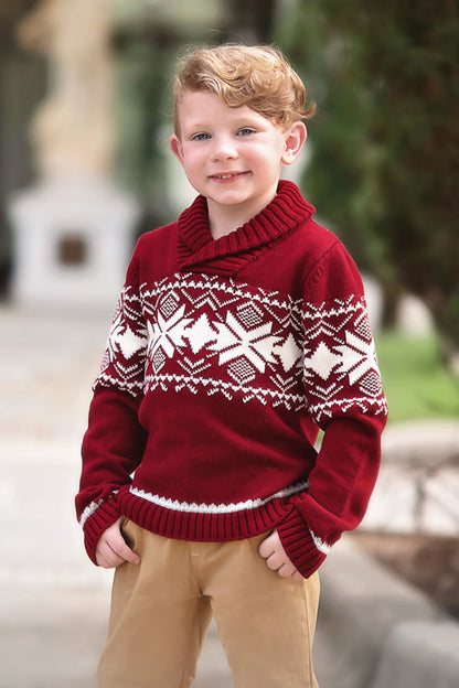 CHARLIE SWEATER CRIMSON-UNISEX