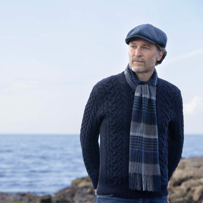Check Cashmere Scarf