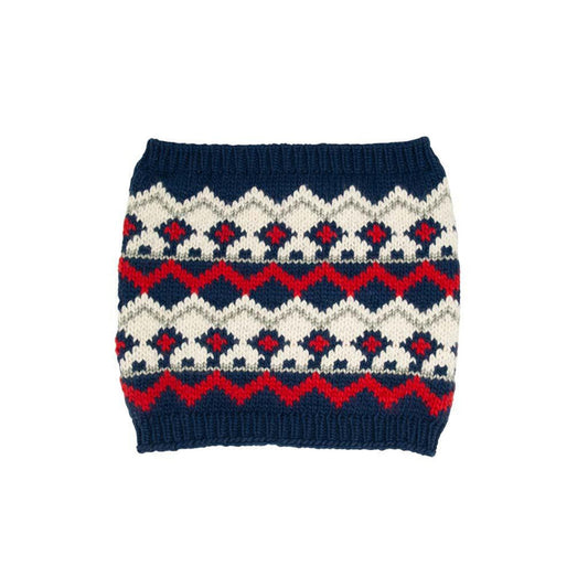 Chunky Fair-Isle Neckwarmer | Cozy Knit Snood | Winter Accessories