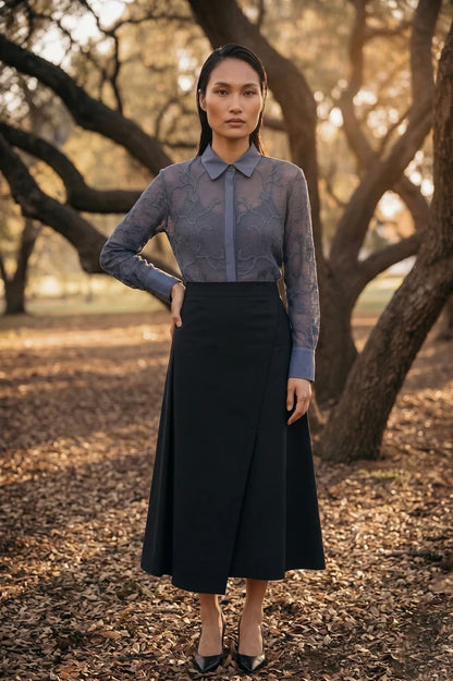 CLAIR CROCHET HANDCRAFTED SHIRT