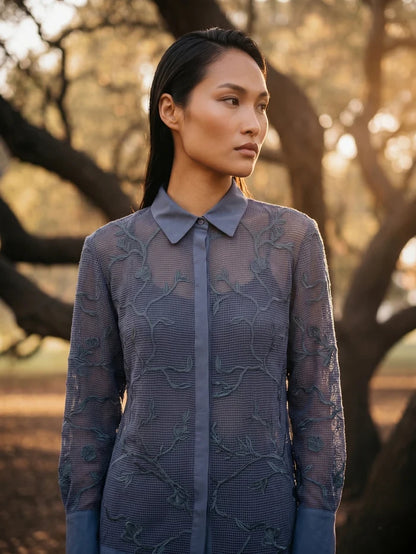 CLAIR CROCHET HANDCRAFTED SHIRT