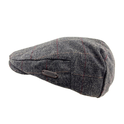 Classic Tweed Flat Cap | Quilted Lining | Elasticated Fit