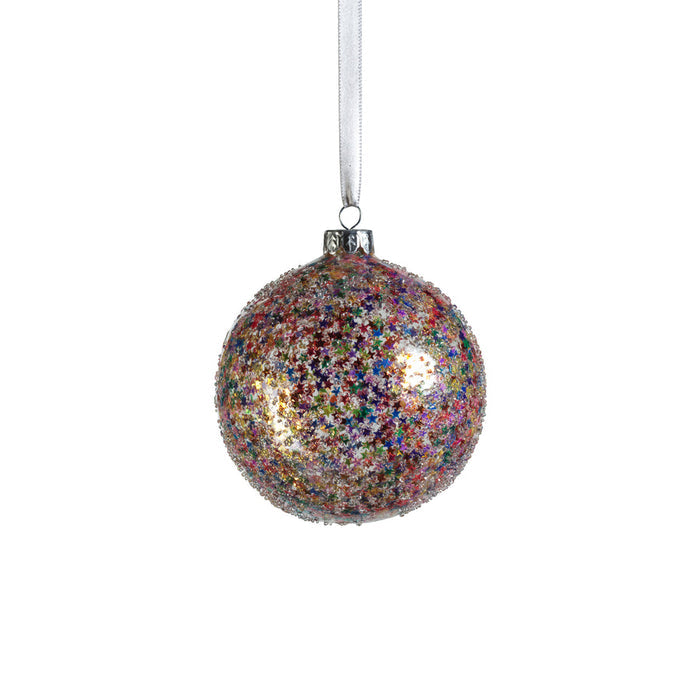 Confetti Glass Ball Ornament - Multi Bright - Ornaments by Carlyle Avenue