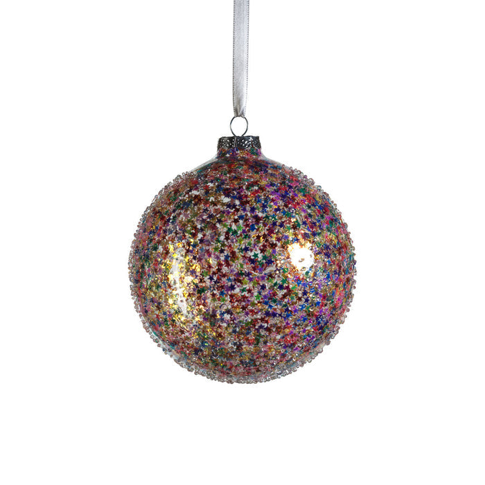 Confetti Glass Ball Ornament - Multi Bright - Ornaments by Carlyle Avenue