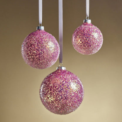 Confetti Glass Ball Ornament - Multi Pink - Ornaments by Carlyle Avenue