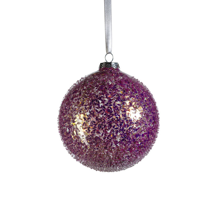Confetti Glass Ball Ornament - Multi Pink - Ornaments by Carlyle Avenue