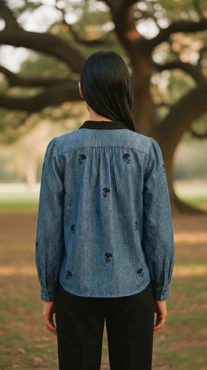 CORA HANDCRAFTED DENIM SHIRT