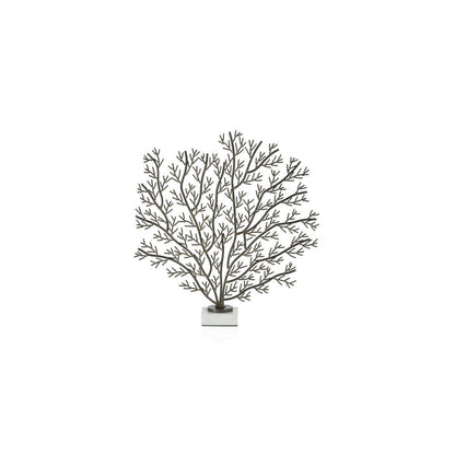 Coral Branch Metal Sculpture on Marble Base - Decorative Accessories by Carlyle Avenue