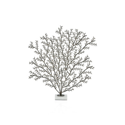 Coral Branch Metal Sculpture on Marble Base - Decorative Accessories by Carlyle Avenue