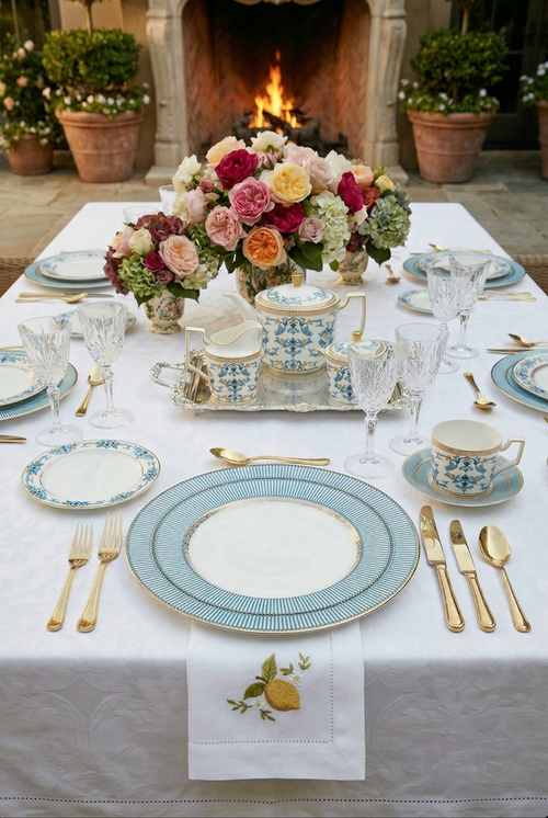 CORINNE 13" BONE CHINA CHARGER PLATE