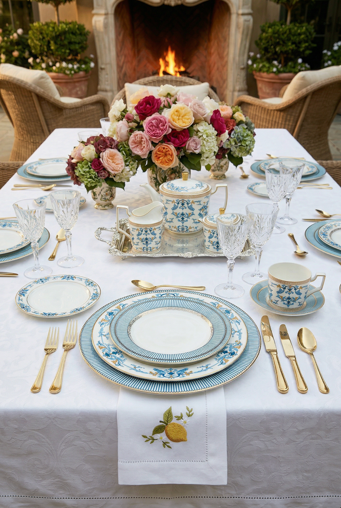 CORINNE 13" BONE CHINA CHARGER PLATE