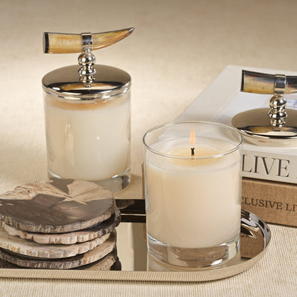 Côte d’Ivoire Scented Candle with Horn Lid - Candles by Carlyle Avenue