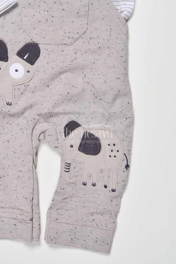The Nesavu Baby Dungarees Cotton Baby Dungaree Outfit for Everyday Cuddles and Play Nesavu Nesavu baby dungaree set cotton long-sleeve top all-day comfort play