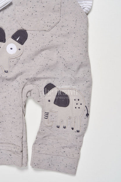 The Nesavu Baby Dungarees Cotton Baby Dungaree Outfit for Everyday Cuddles and Play Nesavu Nesavu baby dungaree set cotton long-sleeve top all-day comfort play