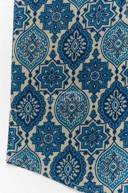 The Nesavu Boys Cotton Shirt Cotton Casual Shirt for Boys with All-over Digital Ethnic Print Nesavu Nesavu boys cotton ethnic printed shirt – festive-ready traditional shirt for school and casual use