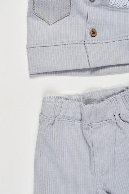 The Nesavu Boys Casual Set Cotton Co-ord Set for Boys to Wear During Play, Outings, or Lounging Nesavu Nesavu boys cotton co-ord set short sleeve shirt pants play casual wear