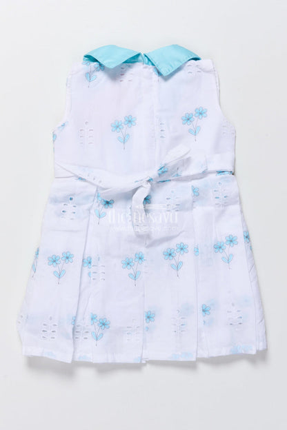 The Nesavu Girls Cotton Frock Cotton Frock for Baby Girls with Embroidery for Summer Outings and Playdates Nesavu Nesavu baby girl cotton frock hakoba embroidery playdates summer comfort
