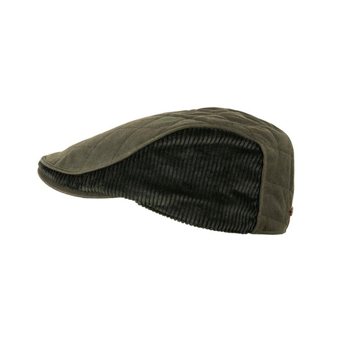 Cotton Wax Quilt Cord Flat Cap | Classic Design with Modern Appeal