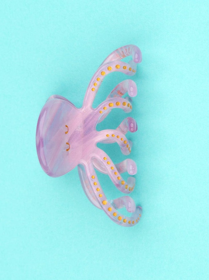 COUCOU SUZETTE Mini Pince à Cheveux - Poulpe, parfaite idée de cadeau pour femme.