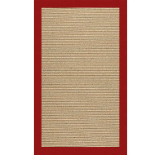 Creative Concepts-Sisal Canvas Jockey Red Indoor/Outdoor Bordere Rectangle image