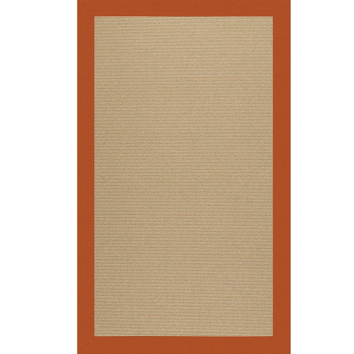 Creative Concepts-Sisal Canvas Rust Indoor/Outdoor Bordere Rectangle image
