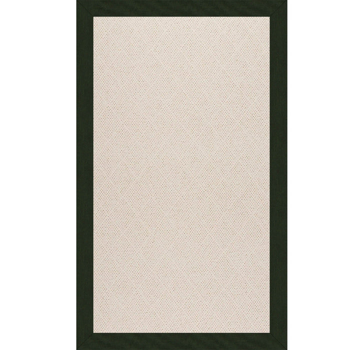Creative Concepts-White Wicker Canvas Fern Indoor/Outdoor Bordere Rectangle image