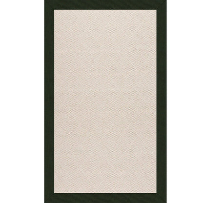 Creative Concepts-White Wicker Canvas Fern Indoor/Outdoor Bordere Rectangle image