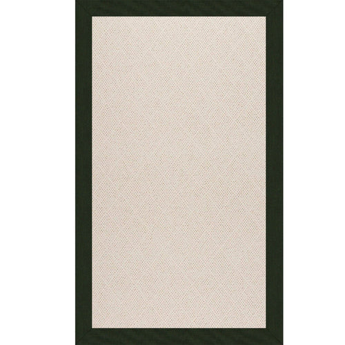 Creative Concepts-White Wicker Canvas Fern Indoor/Outdoor Bordere Rectangle image