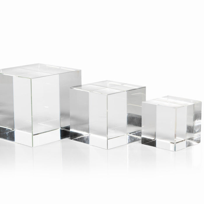 Crystal Glass Cube - Decorative Accessories by Carlyle Avenue