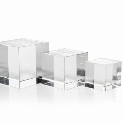 Crystal Glass Cube - Decorative Accessories by Carlyle Avenue